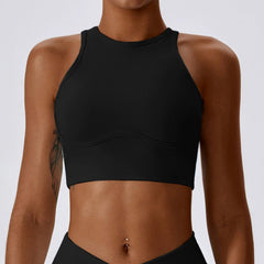 Yoga Thread Hollow - out Tight with Chest Pad Sports Vest - SHOWLU FASHION STORE