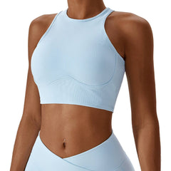 Yoga Thread Hollow - out Tight with Chest Pad Sports Vest - SHOWLU FASHION STORE