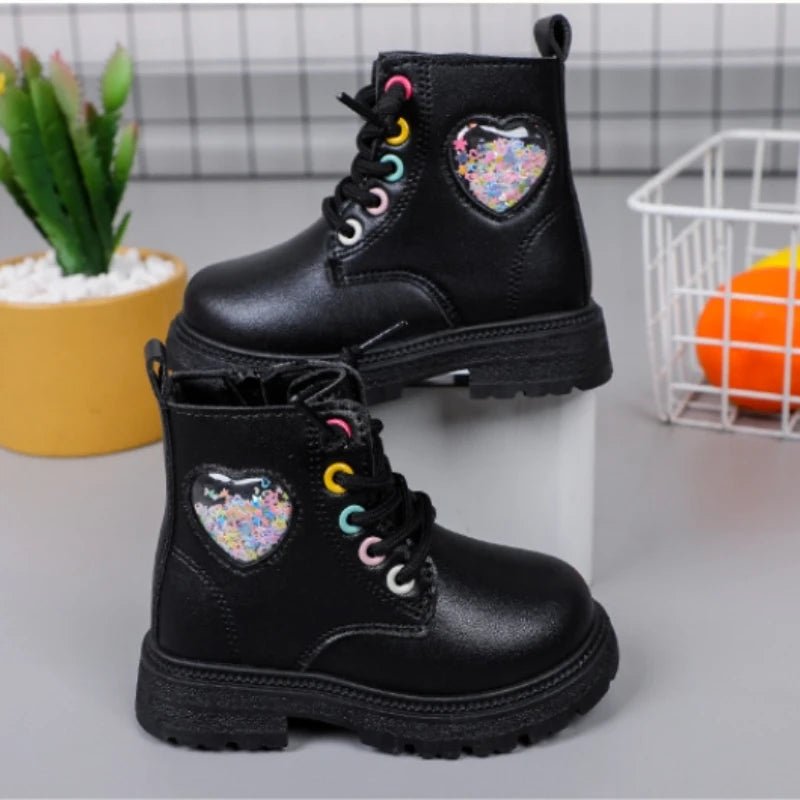 Zapatos Niña Kid Leather Boots 2023New Girl Ankle Boot Anti Slip Boy Single Boots Medium Small Child Short Boot Casual Kid Shoes - SHOWLU FASHION STORE