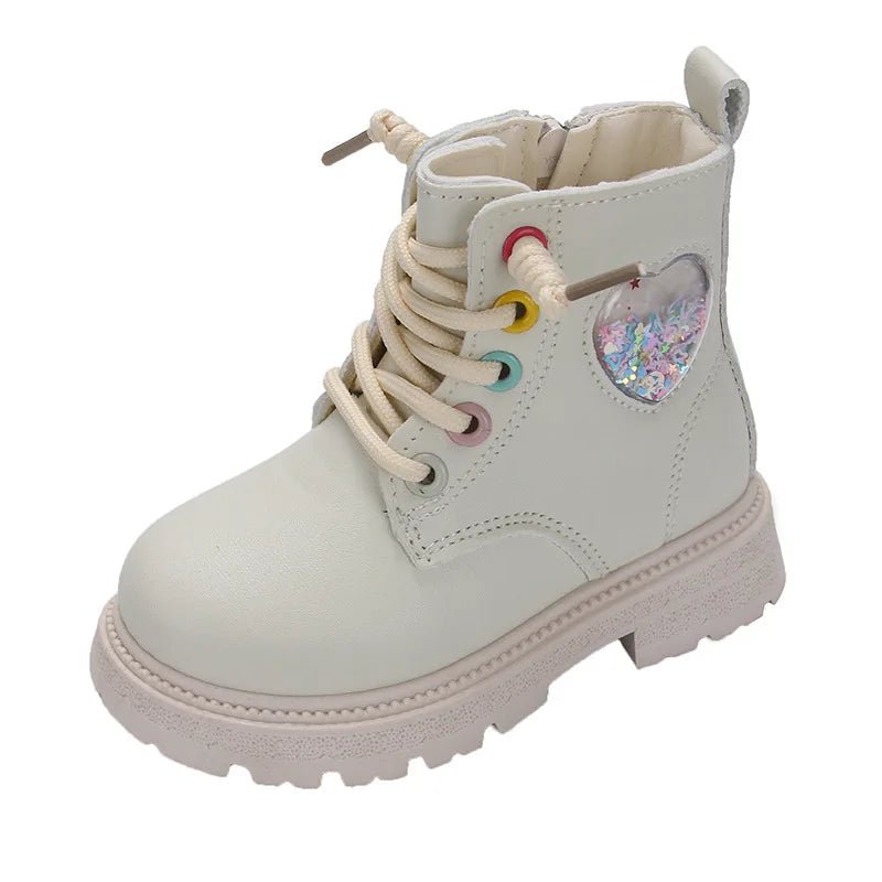 Zapatos Niña Kid Leather Boots 2023New Girl Ankle Boot Anti Slip Boy Single Boots Medium Small Child Short Boot Casual Kid Shoes - SHOWLU FASHION STORE