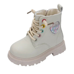 Zapatos Niña Kid Leather Boots 2023New Girl Ankle Boot Anti Slip Boy Single Boots Medium Small Child Short Boot Casual Kid Shoes - SHOWLU FASHION STORE