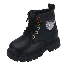 Zapatos Niña Kid Leather Boots 2023New Girl Ankle Boot Anti Slip Boy Single Boots Medium Small Child Short Boot Casual Kid Shoes - SHOWLU FASHION STORE