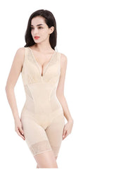 ZYSK Women Full Body Shapewear High Waist Body Shaping Underwear Waist Trainer Underbust Bodysuit Slimming Seamless Shapewear - SHOWLU FASHION STORE