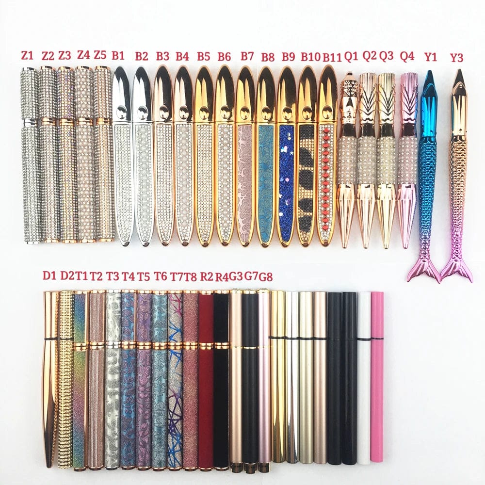 2023 new design black clear waterproof eyeline pencilr glue pen cosmetics oem colorful adhesive eyeliner - SHOWLU FASHION STORE