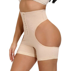 Showlu Fashion Store M / WE2466-Nude Body Shapers Butt Lifter Faja Plus Size Slimming Tummy Control Lace Decorated Padded Panties For Women