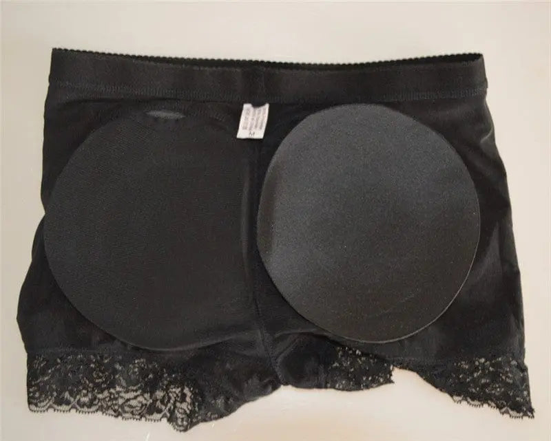Showlu Fashion Store Body Shapers Butt Lifter Faja Plus Size Slimming Tummy Control Lace Decorated Padded Panties For Women