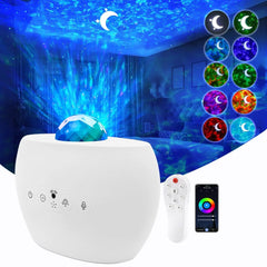 Showlu Fashion Store 7.5W / White / Small High Quality Cheap Price Smart Galaxy Projector Sky Star Starry Light Projector Aurora Starlight Lamp Projector