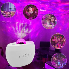 Showlu Fashion Store 7.5W / White / Small High Quality Cheap Price Smart Galaxy Projector Sky Star Starry Light Projector Aurora Starlight Lamp Projector