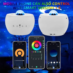 Showlu Fashion Store 7.5W / White / Small High Quality Cheap Price Smart Galaxy Projector Sky Star Starry Light Projector Aurora Starlight Lamp Projector
