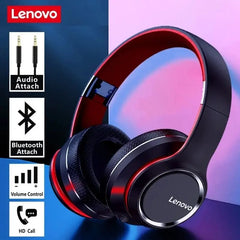 Showlu Fashion Store 0 Lenovo HD200 Bluetooth Earphones Over-ear Foldable Computer Wireless Headphones Noise Cancellation HIFI Stereo Gaming Headset