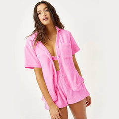 Showlu Fashion Store Thick Coral Fleece Warm Loose Size Pyjamas For Women To Wear Loafers Outside