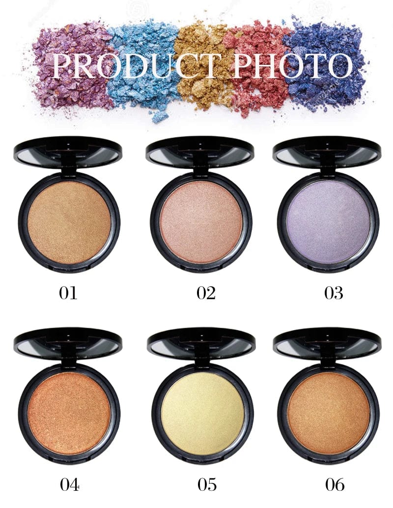 cosmetics makeup sets gold highlighter high lighter makeup private label press bronzer powder - SHOWLU FASHION STORE
