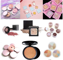 cosmetics makeup sets gold highlighter high lighter makeup private label press bronzer powder - SHOWLU FASHION STORE