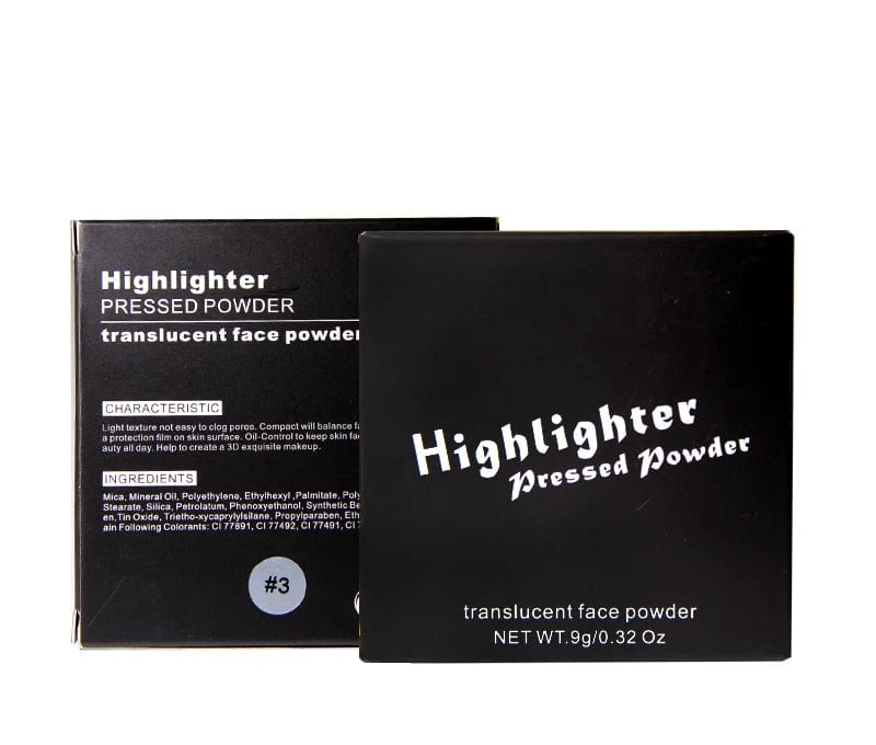 cosmetics makeup sets gold highlighter high lighter makeup private label press bronzer powder - SHOWLU FASHION STORE