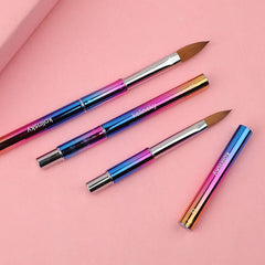 Custom Logo Professional 100% Kolinsky Brush Nail Art Brush Kolinsky Acrylic Nail Brush - SHOWLU FASHION STORE