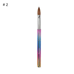 Custom Logo Professional 100% Kolinsky Brush Nail Art Brush Kolinsky Acrylic Nail Brush - SHOWLU FASHION STORE