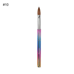 Custom Logo Professional 100% Kolinsky Brush Nail Art Brush Kolinsky Acrylic Nail Brush - SHOWLU FASHION STORE