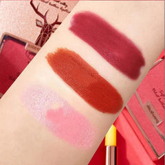 Private labels Glitter Bag Lipstick Matte Moisturizing Velvet lasting Temperature change Lip balm 3pcs in bag Fashion Makeup - SHOWLU FASHION STORE