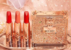 Private labels Glitter Bag Lipstick Matte Moisturizing Velvet lasting Temperature change Lip balm 3pcs in bag Fashion Makeup - SHOWLU FASHION STORE