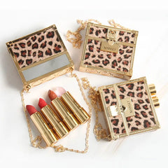 Private labels Glitter Bag Lipstick Matte Moisturizing Velvet lasting Temperature change Lip balm 3pcs in bag Fashion Makeup - SHOWLU FASHION STORE