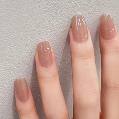 Wholesale Private Label Fingernails Art Square Full Cover French Press On False Nail Tips - SHOWLU FASHION STORE