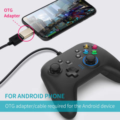 Wired Gaming Controller; Joystick Gamepad with Dual - Vibration PC Game Controller Compatible with PS3; Switch; Windows 10/8/7 PC; Laptop; TV Box; Android Mobile Phones; 6.5 ft USB Cable - SHOWLU FASHION STORE